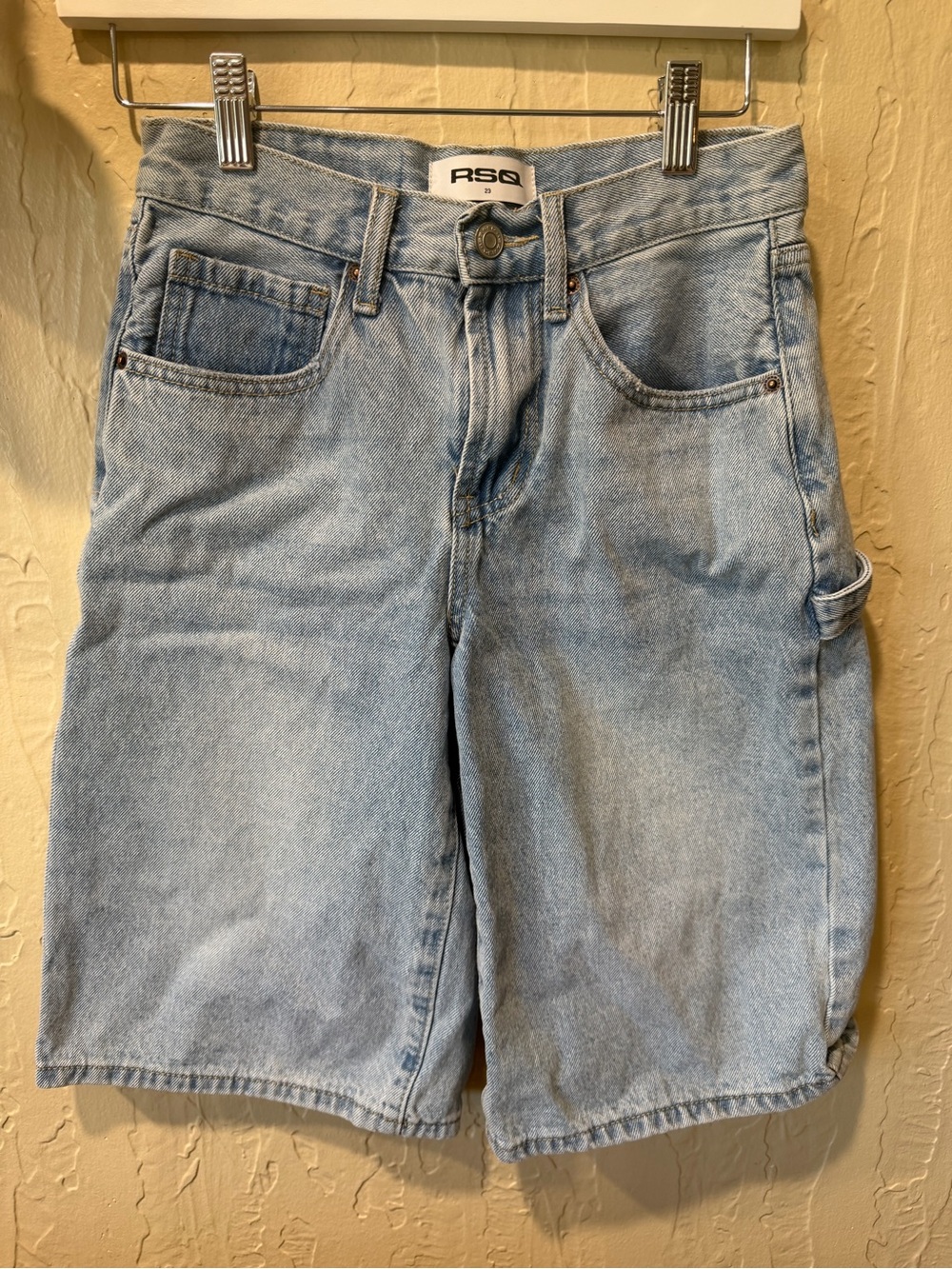 RSQ Light Blue Carpenter Denim Shorts